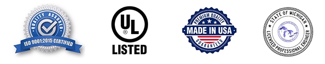 logos of various certifications